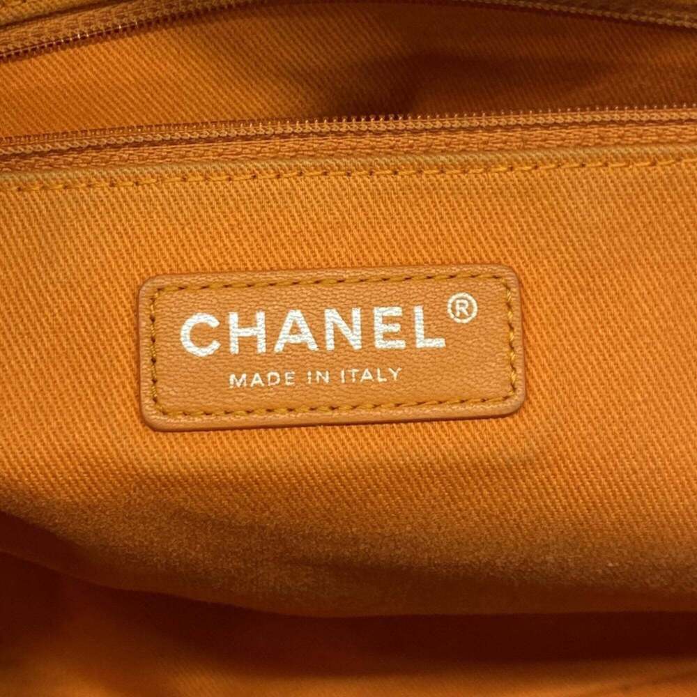 CHANEL Orange Canvas Deauville Tote Bag - Picture 5 of 12
